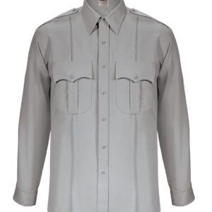 Elbeco Mens Textrop2 Long Sleeve Class A Uniform Shirt, Grey