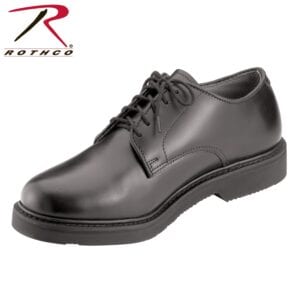 Rothco Mens Military Uniform Oxford Leather Shoes, Black