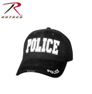 Deluxe Police Low Profile Ball Cap (OSFM), Black