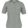 Elbeco Womens Textrop2 Short Sleeve Class A Uniform Shirt, Grey