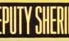4" X 11" Deputy Sheriff Dept Back Patch, Gold/Black