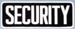 PATCH 4X11 SECURITY BACK White/Black