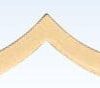 Private Chevron, 3/4", Gold