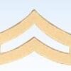 Corporal Chevron, 3/4", Gold