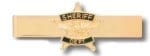 Sheriff Department Star Badge Tie Bar, Gold
